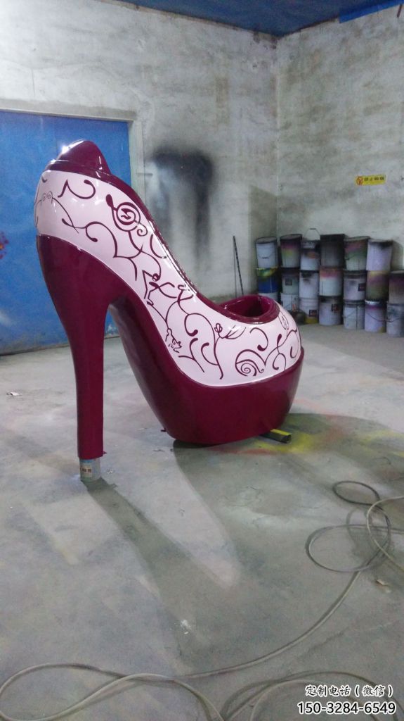 店門口高跟鞋雕塑 創(chuàng)意動漫雕塑 仿真擺件