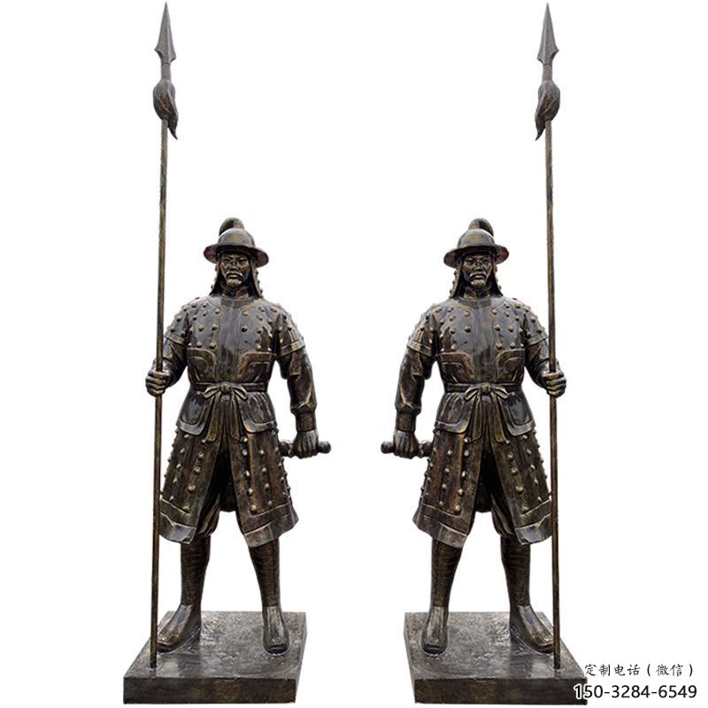 廣場武士雕塑 公園仿真雕塑 抽象擺件