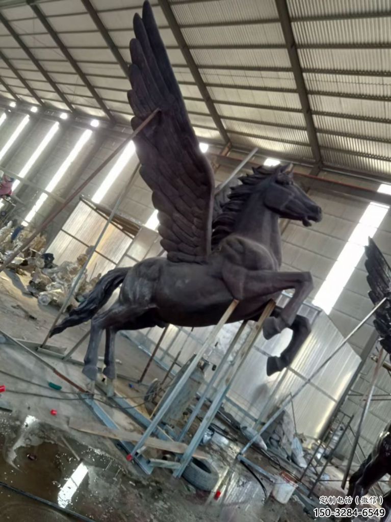 大型飛馬銅雕塑 門口創意雕塑 售樓處小品