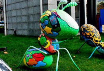 城市玻璃鋼螞蟻雕塑 風(fēng)景區(qū)彩繪雕塑 抽象擺件