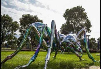 不銹鋼廣場(chǎng)蜘蛛雕塑 公園仿真雕塑 抽象擺件