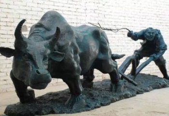 售樓處華爾街牛銅雕塑 商業(yè)街雕塑 動物擺件