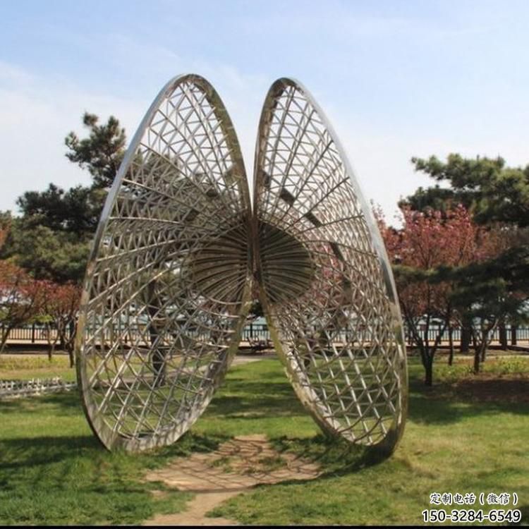 不銹鋼鏤空貝殼雕塑 廣場近代雕塑 門口小品
