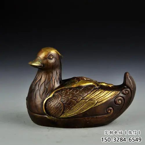 鴨子雕塑廠家，仿真動(dòng)物， 公園廣場(chǎng)街頭擺件 (8)