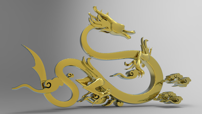 龍形銅雕塑，鑄銅工藝，大型動(dòng)物雕塑制造商 (1)