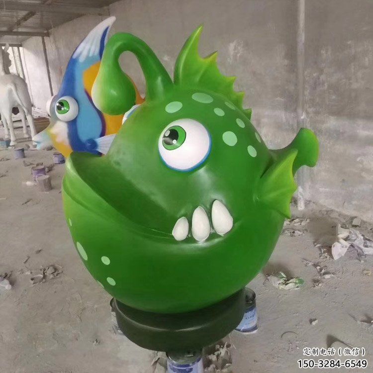 廣場(chǎng)劍魚(yú)雕塑，戶外街頭雕塑，海洋生物雕塑