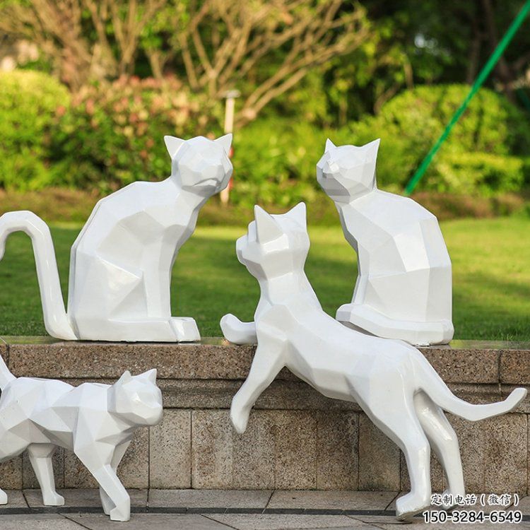 景區(qū)小貓雕塑，廣場主題，仿古工藝