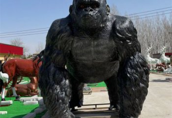 操場猩猩雕塑，公園題材，剪影工藝