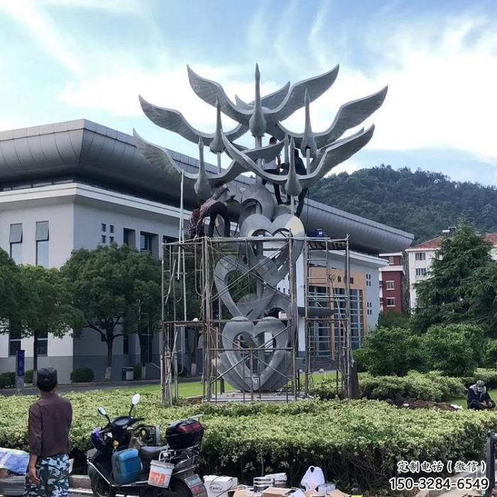 大型大雁雕塑 門口創(chuàng)意雕塑 售樓處小品
