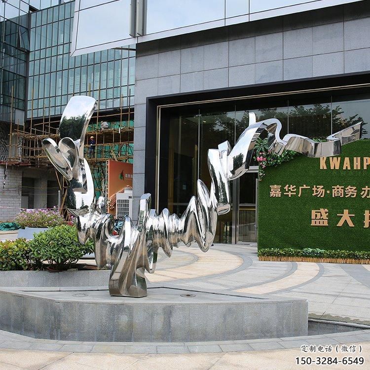 操場貓咪雕塑，鏤空海洋雕塑，噴砂制造