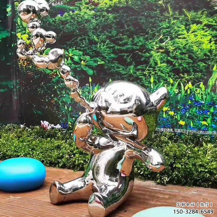 步行街貓咪雕塑，鑄銅農耕雕塑，鏤空方式