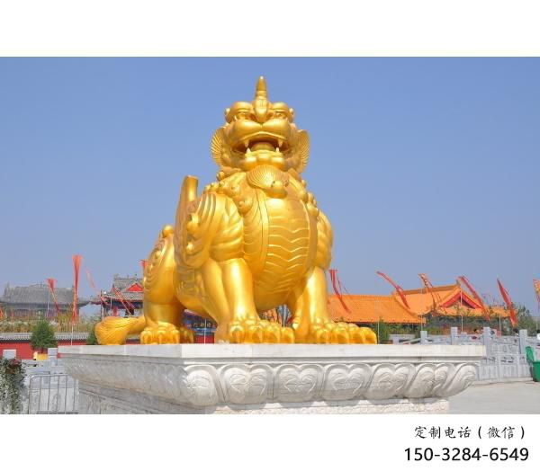 廣場貔貅雕塑，卡通水景雕塑，抽象效果