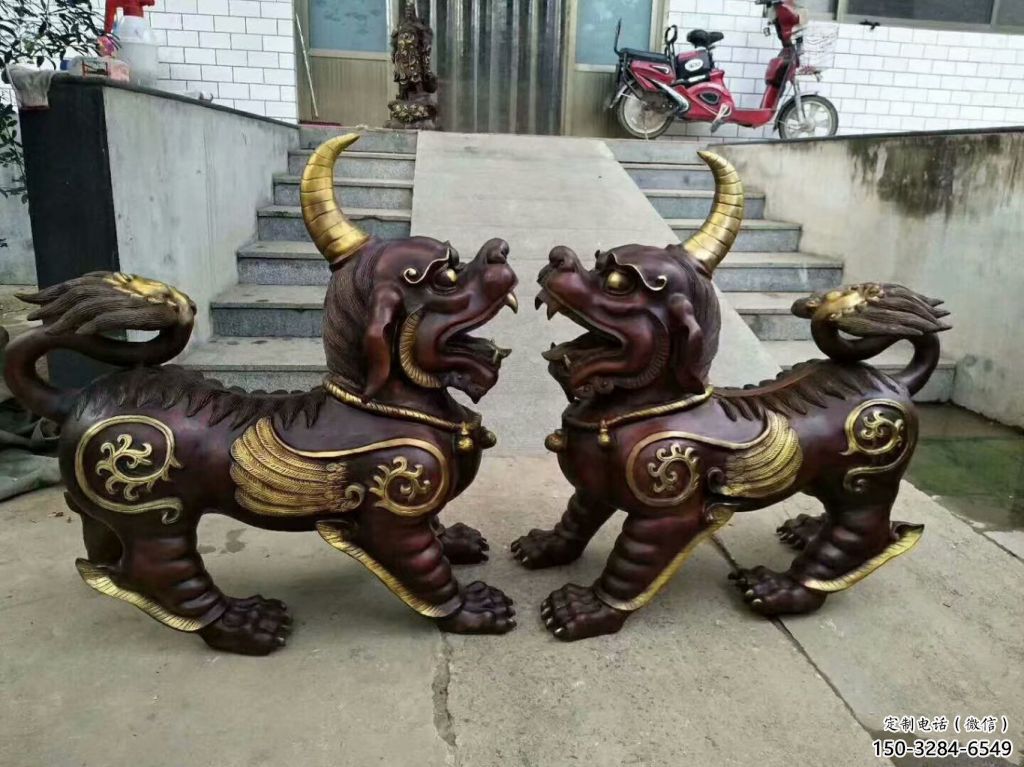 醫(yī)院貔貅雕塑，仿古動漫雕塑，仿古擺件