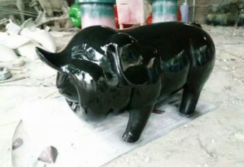 園林野豬雕塑，噴漆運(yùn)動(dòng)雕塑，網(wǎng)格形式