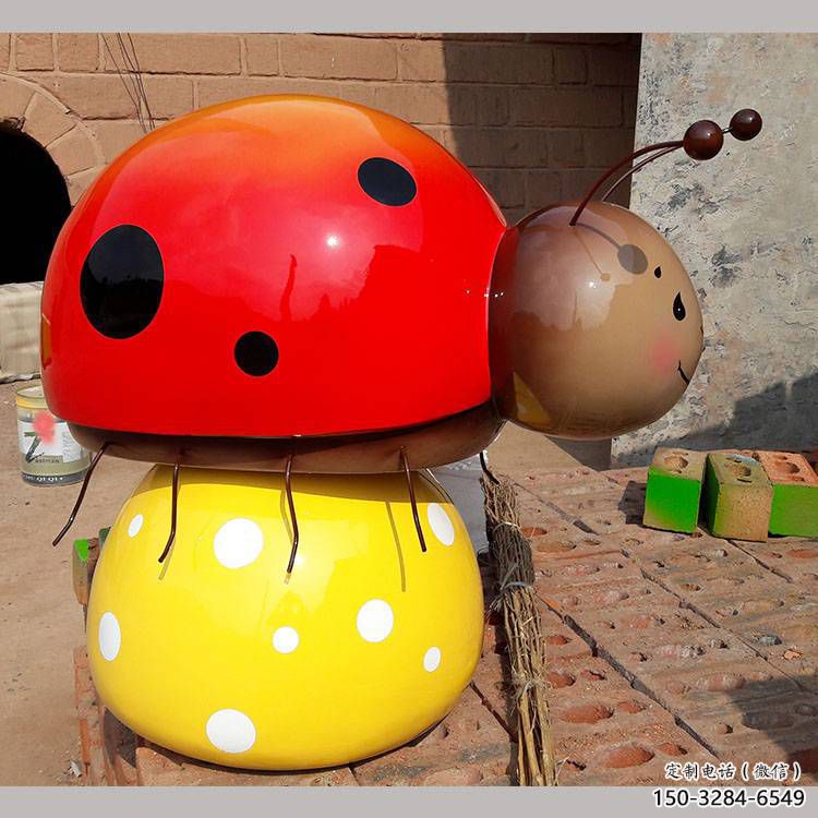 庭院蟲子雕塑，鍍金歐式雕塑，網格形式