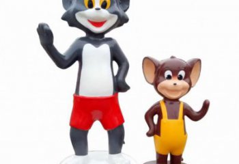 街道老鼠雕塑，鑄銅農耕雕塑，古銅效果