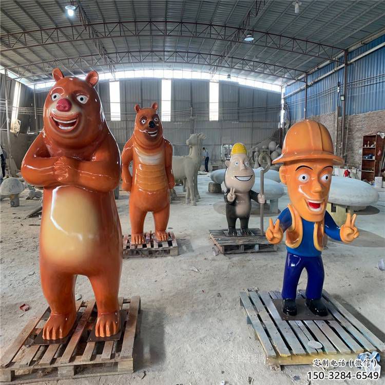 維尼熊雕塑，仿古動漫雕塑，仿古擺件