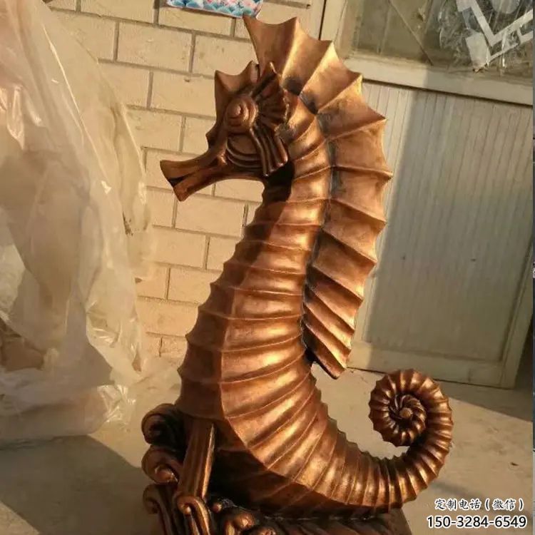 廣場河馬雕塑，卡通水景雕塑，抽象效果