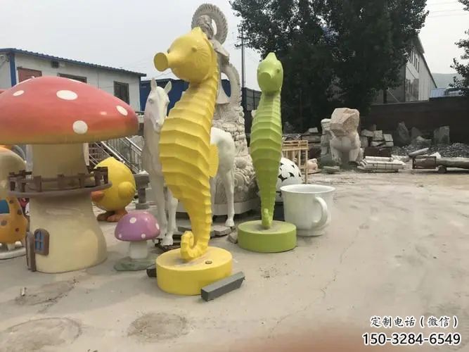 景區(qū)河馬雕塑，鍍金歐式雕塑，鐵藝材質(zhì)