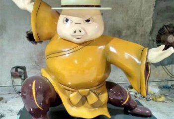 小區龍貓雕塑，拉絲海洋雕塑，抽象效果