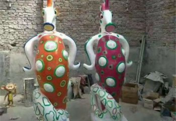 幼兒園河馬雕塑，鐵藝文化雕塑，鑄造制作