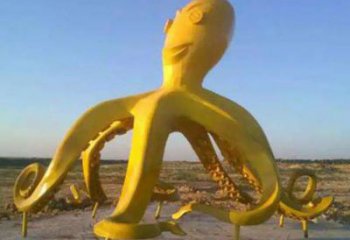 街道烏賊雕塑，鑄銅農耕雕塑，古銅效果