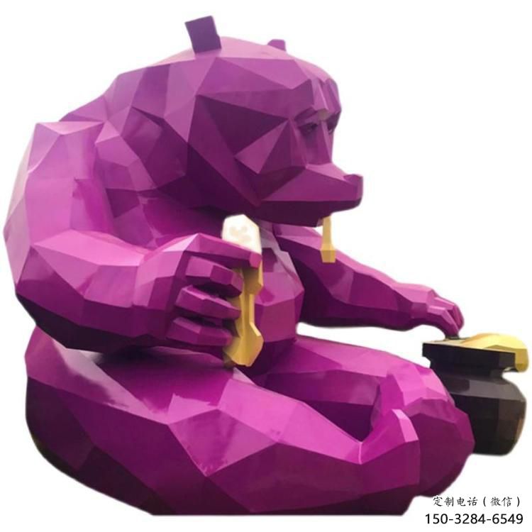 風景區(qū)黑熊雕塑廠家 售樓處廣場雕塑 仿古擺件