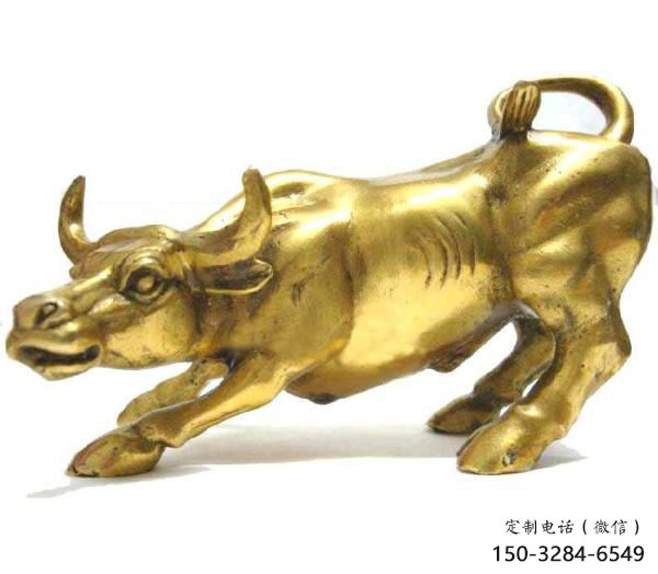 門口開荒牛雕塑 售樓處仿真雕塑 彩繪小品