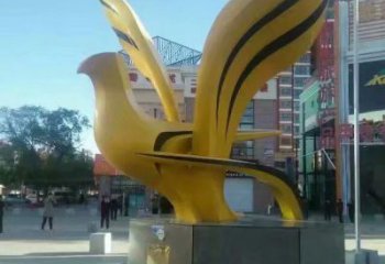 景區(qū)鴿子雕塑，鍍金歐式雕塑，鐵藝材質(zhì)