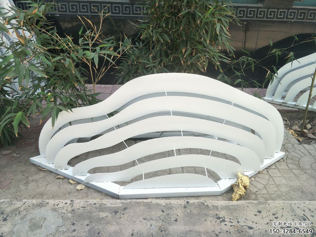 小區景觀雕塑，拉絲假山雕塑，抽象效果