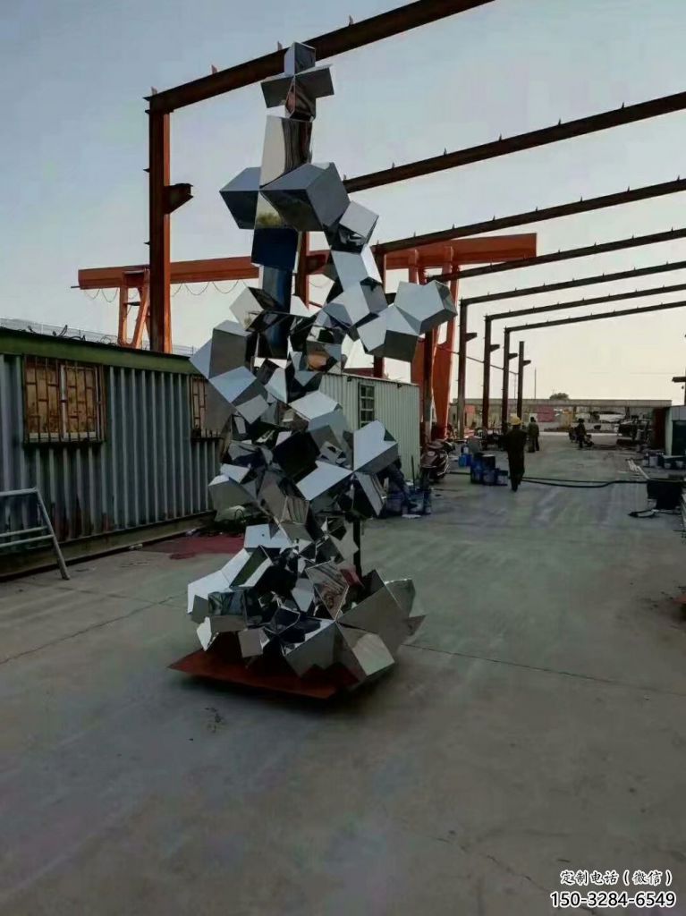 農村景觀石雕塑，鏤空景觀雕塑，抽象效果