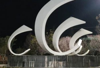 城市帆船雕塑，噴漆體育雕塑，古銅效果