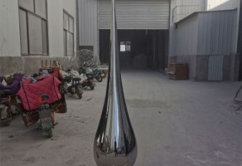 城市水滴雕塑，網(wǎng)格體育雕塑，鏡面效果