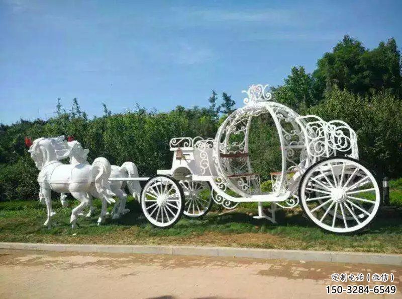 庭院馬車(chē)雕塑 城市彩繪雕塑 民俗小品