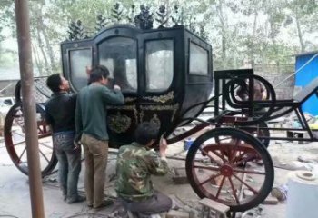 抽象馬車雕塑 店門口彩繪雕塑 步行街擺件