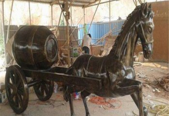 風(fēng)景區(qū)馬車雕塑 售樓處廣場雕塑 仿古擺件