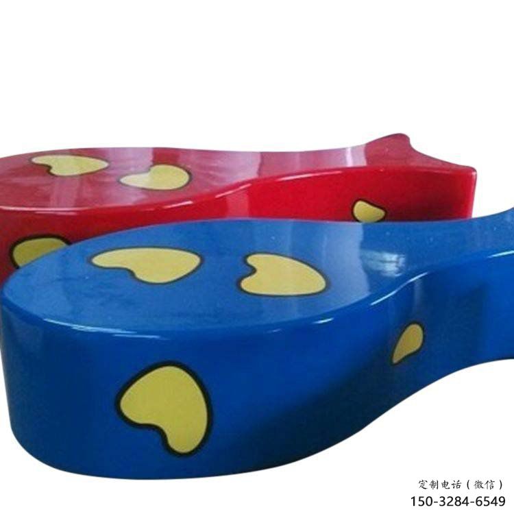 商業(yè)街坐凳雕塑 烤漆擺件 彩繪雕塑