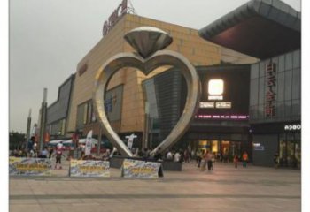 住宅小區(qū)戒指雕塑 啞光景觀擺件 公園雕塑