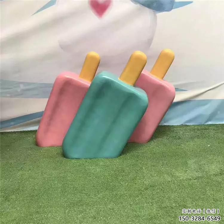 燈光雪糕雕塑 懸空餐飲店小品 商業街雕塑