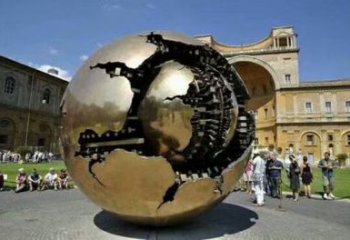 別墅區(qū)地球雕塑 大型別墅區(qū)擺件 剪影雕塑