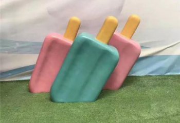 燈光雪糕雕塑 懸空餐飲店小品 商業街雕塑