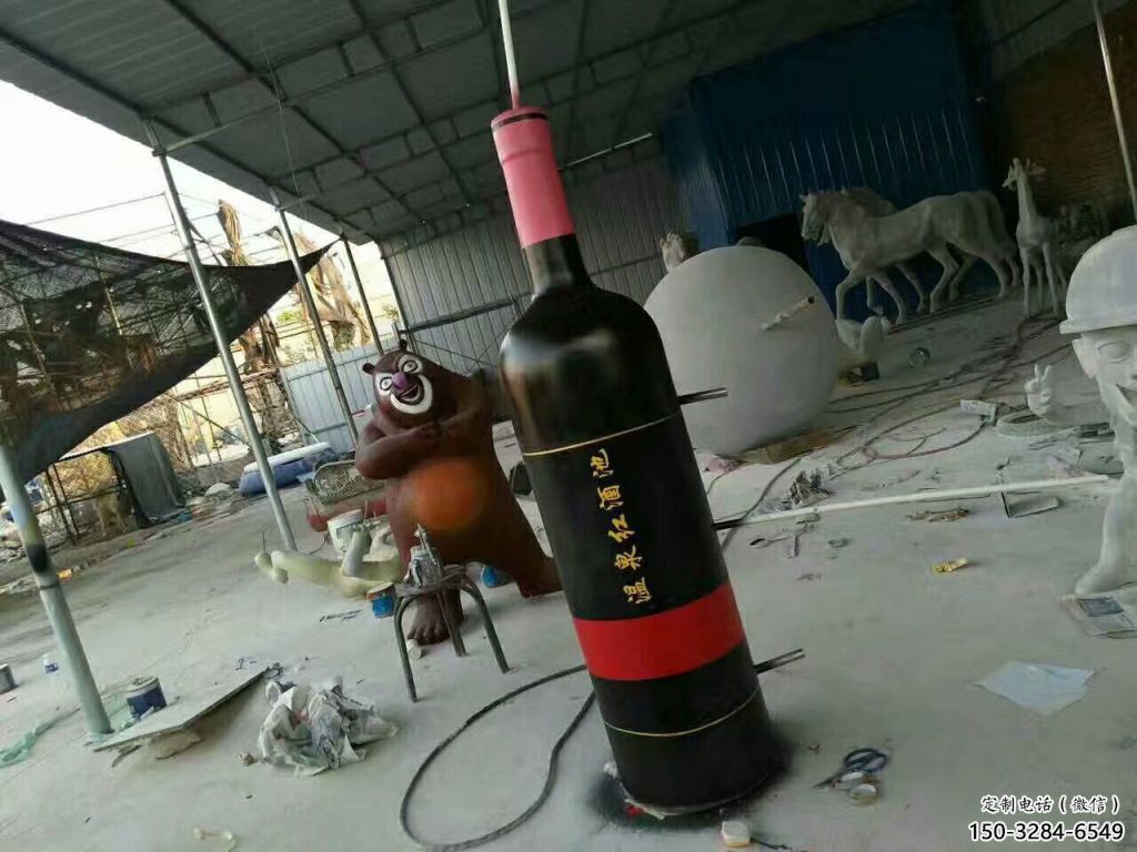 大型瓶子雕塑 歐式步行街?jǐn)[件 彩繪雕塑