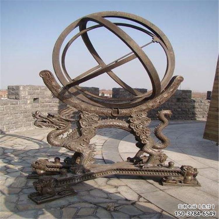 室內地動儀雕塑，拉絲景觀雕塑，抽象效果