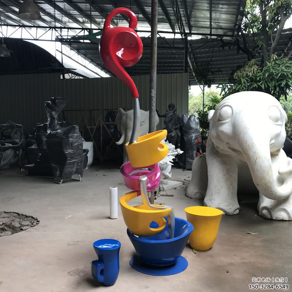 草地懸壺雕塑 現代校園小品 大型雕塑