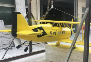 公園飛機雕塑 創意企業擺件 美陳雕塑