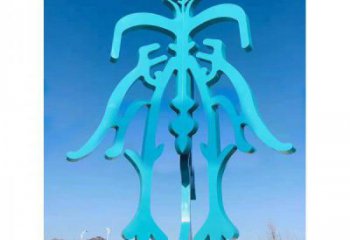 住宅小區漢字雕塑 啞光景觀擺件 公園雕塑