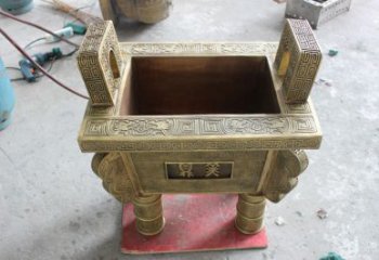 大型福鼎雕塑 歐式步行街擺件 彩繪雕塑