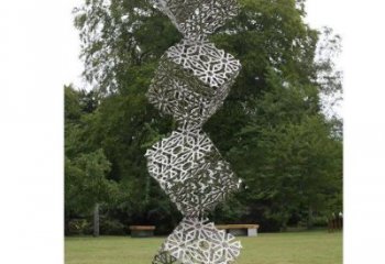 商業(yè)街積木雕塑 烤漆擺件 彩繪雕塑