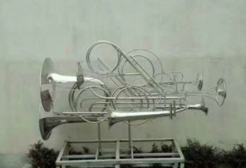 鏤空軍號雕塑 懸空餐飲店擺件 街頭雕塑