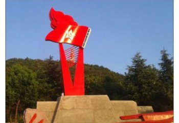 戶外國旗雕塑，戶外革命雕塑，烤漆工藝